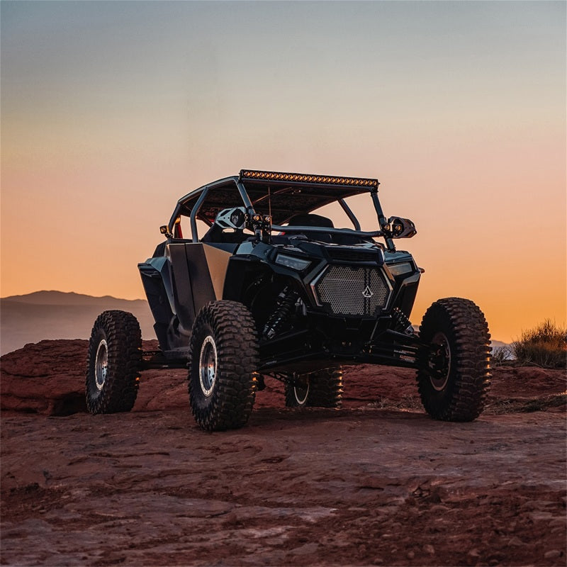 Rigid Industries Revolve Pod w/Amber Trim Ring - Pair - Black Ops Auto Works