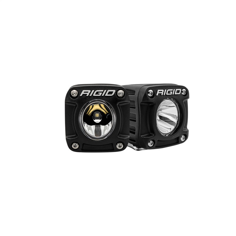 Rigid Industries Revolve Pod w/Amber Trim Ring - Pair - Black Ops Auto Works