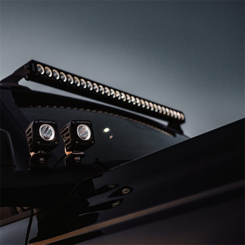 Rigid Industries Revolve 10in Bar w/Amber Trim Ring - Rigid Industries 411613