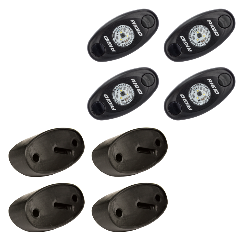 Rigid Industries Rock Light Kit- Red (4 lights) - Black Ops Auto Works