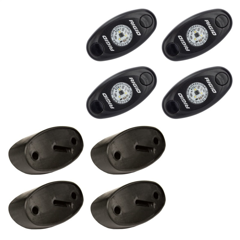 Rigid Industries Rock Light Kit- Red (4 lights) - Black Ops Auto Works