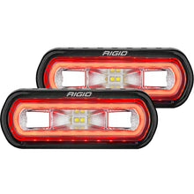 Load image into Gallery viewer, Rigid Industries SR-L Series Surface Mount LED Spreader Pair w/ Amber Halo - Universal - Black Ops Auto Works