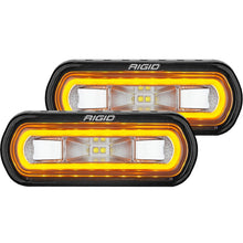 Load image into Gallery viewer, Rigid Industries SR-L Series Surface Mount LED Spreader Pair w/ Amber Halo - Universal - Black Ops Auto Works