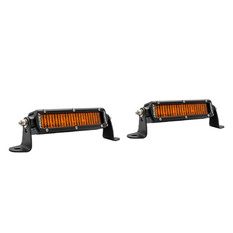 Rigid Industries SR-Series SAE 6in. w/ Amber PRO Lens (Pair) - Black Ops Auto Works