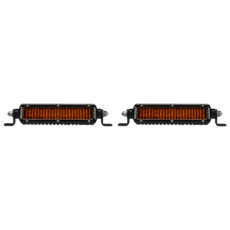 Rigid Industries SR-Series SAE 6in. w/ Amber PRO Lens (Pair) - Black Ops Auto Works