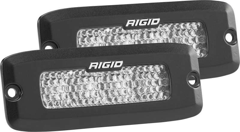 Rigid Industries SRQ - 60 Deg. Lens - White - Flush Mount - Set of 2 - Black Ops Auto Works