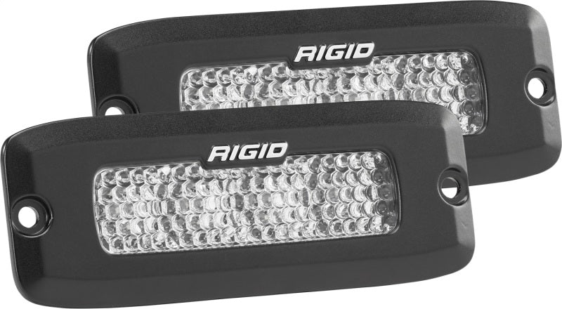 Rigid Industries SRQ - 60 Deg. Lens - White - Flush Mount - Set of 2 - Black Ops Auto Works
