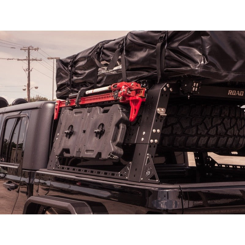Road Armor Universal TRECK 52-Inch Adjustable Bed Rack Without Brackets - Black - Road Armor RDA500BRS52B