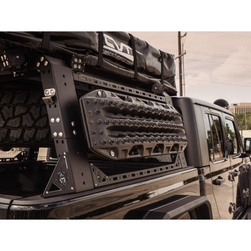 Road Armor Universal TRECK 52-Inch Adjustable Bed Rack Without Brackets - Black - Road Armor RDA500BRS52B
