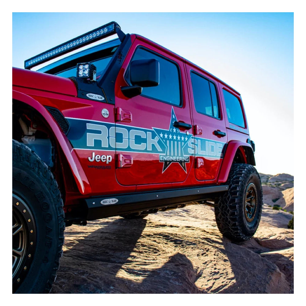Rock Slide Engineering 2026 Jeep JL 4 Door Step Sliders 3rd Gen Passenger Side Sub Part - RSEBD-SS-302-JL4P - product view 1