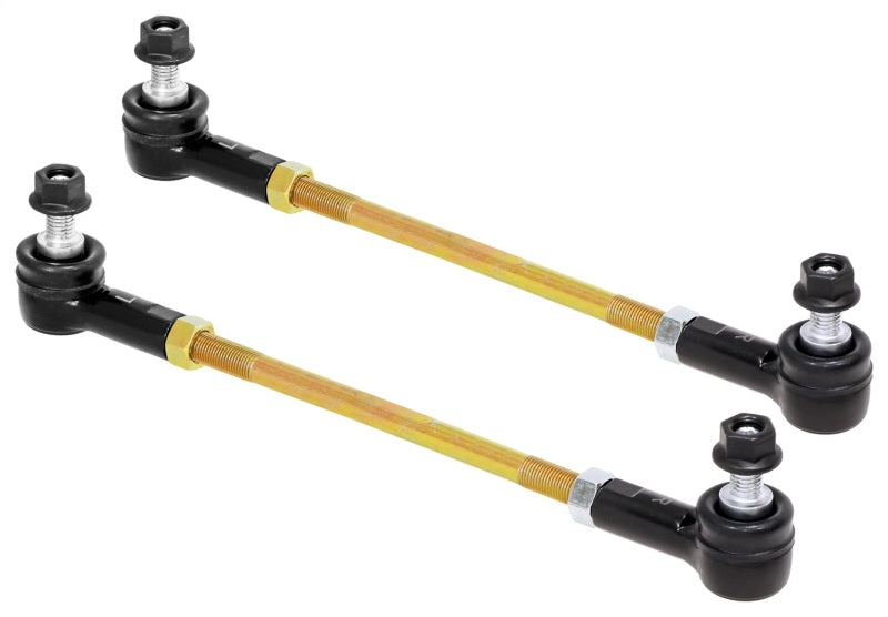 RockJock Adjustable Sway Bar End Link Kit 10 1/2in Long Rods w/ Sealed Rod Ends and Jam Nuts pair-Sway Bar Endlinks-RockJock-810038158068-