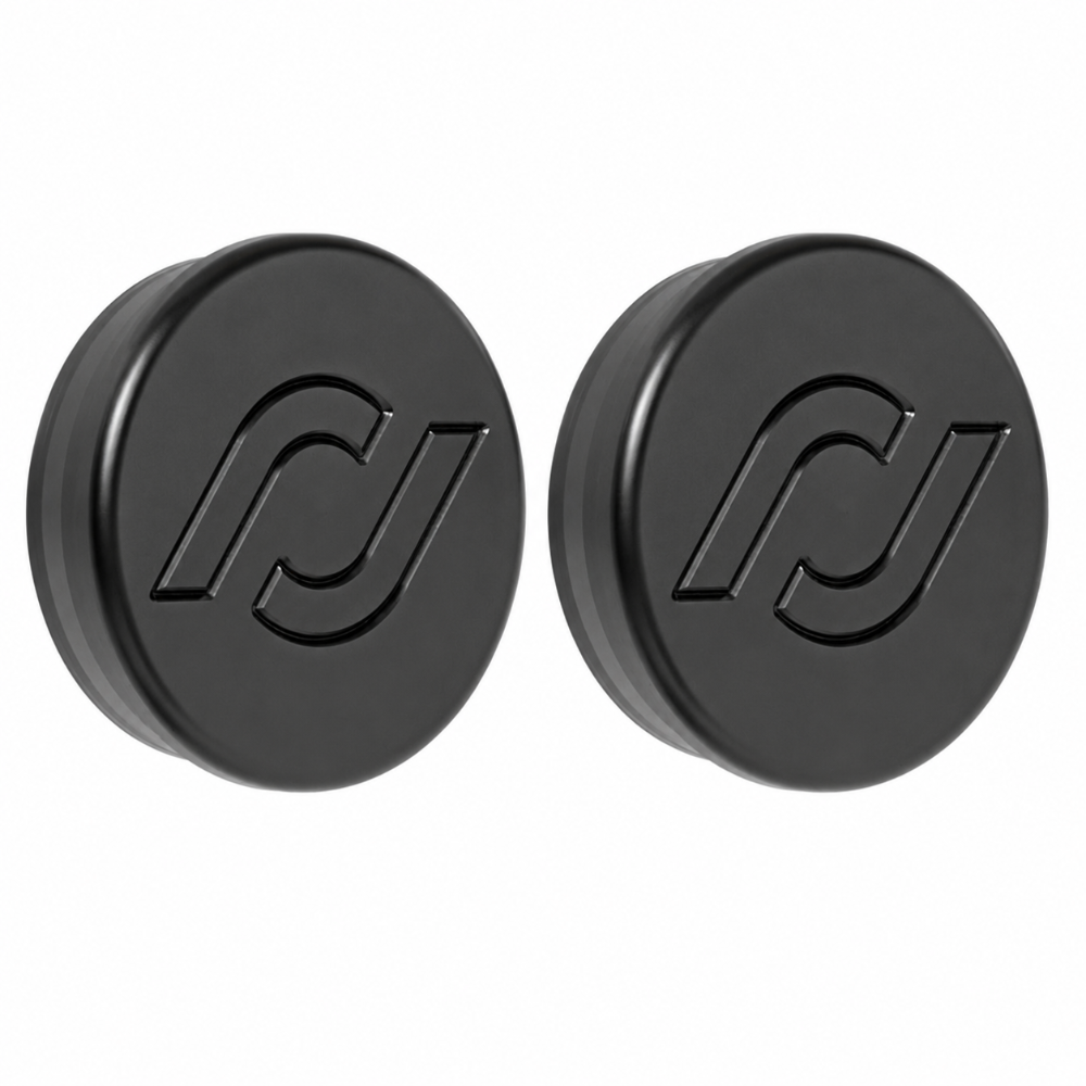 RockJock front frame tube plugs for Jeep JL Wrangler and JT Gladiator