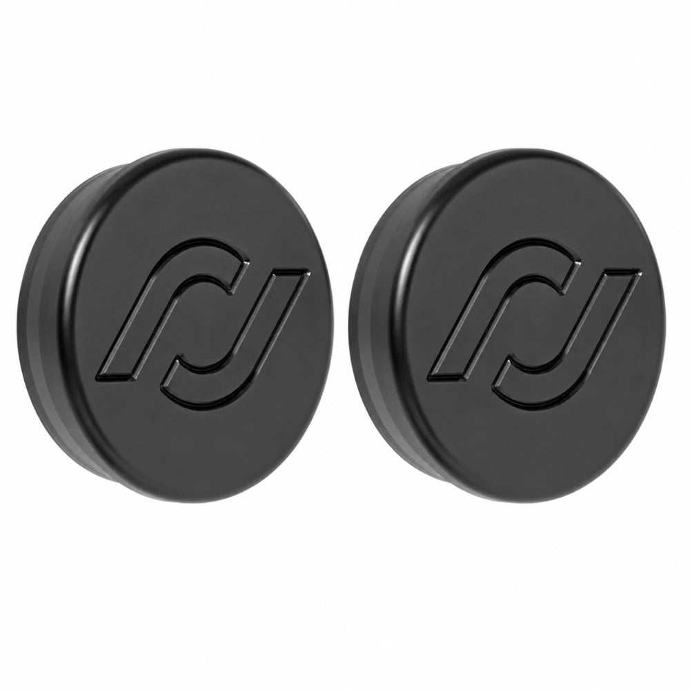 RockJock Frame Tube Plugs Frame Front CNC Machined Black Delrin - RockJock ROKRJ-600000-101