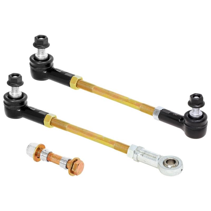 RockJock RockJock JL/JT Adjustable Sway Bar End Link Kit Front 8 1/2in Long Rods