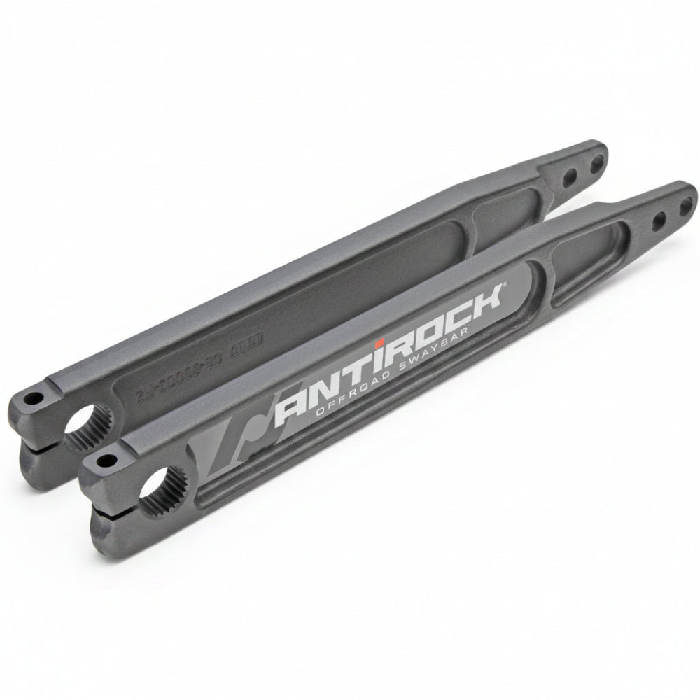 RockJock Antirock Forged Chromoly Sway Bar Arms 17in Long x 25 spline w Stickers Pair - RockJock ROKRJ-202002-101