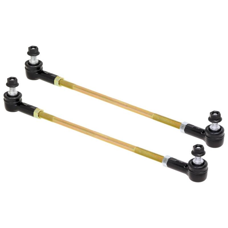 RockJock Adjustable Sway Bar End Link Kit 14in Long Rods w Sealed Rod Ends and Jam Nuts pair - RockJock ROKRJ-203002-101