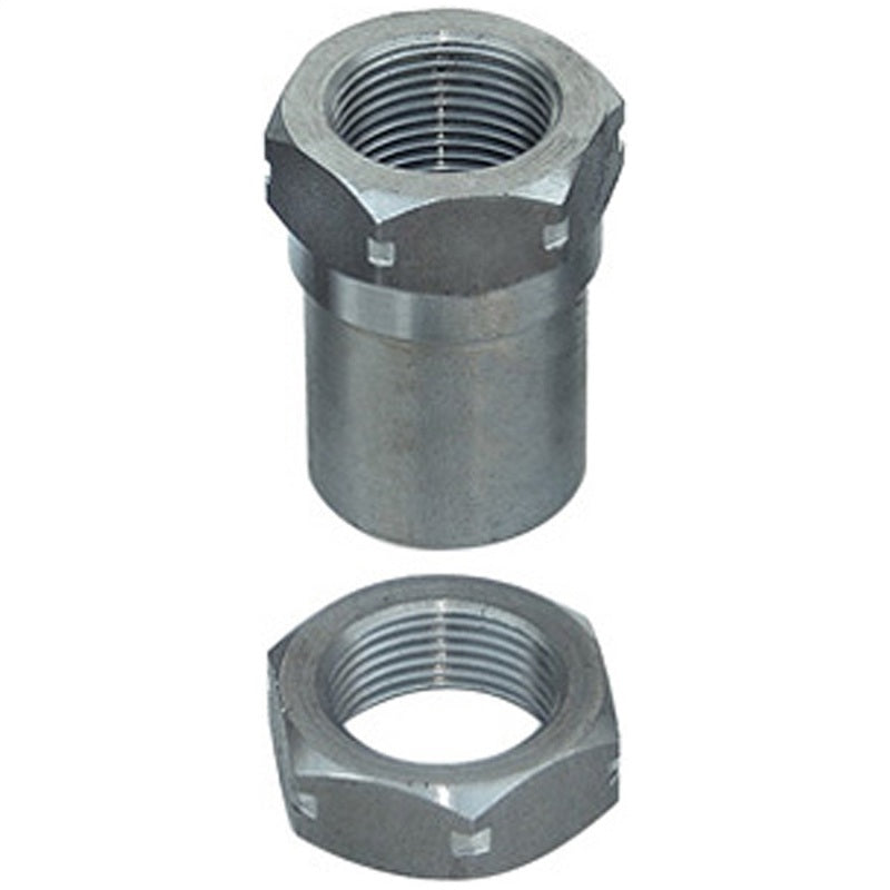 RockJock Threaded Bung With Jam Nut 1in-14 LH Thread Set - Black Ops Auto Works