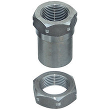 Load image into Gallery viewer, RockJock Threaded Bung With Jam Nut 1in-14 LH Thread Set - Black Ops Auto Works