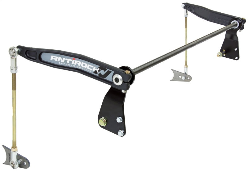 RockJock TJ/LJ Antirock Sway Bar Kit Rear Bolt-On Mounts: Weld-On Axle Tab Forged Arms - Black Ops Auto Works