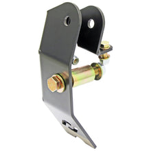 Load image into Gallery viewer, RockJock geometry correction axle bracket for rear trac bar, angled view showing mounting bolts