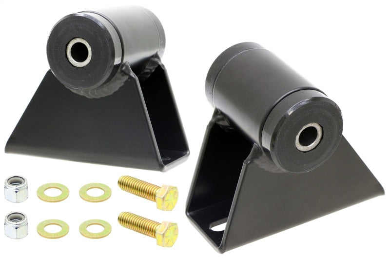 RockJock TJ/LJ/YJ 4.0L Only Heavy Duty Motor Mount Kit 1in Raised w/ Hardware - Black Ops Auto Works