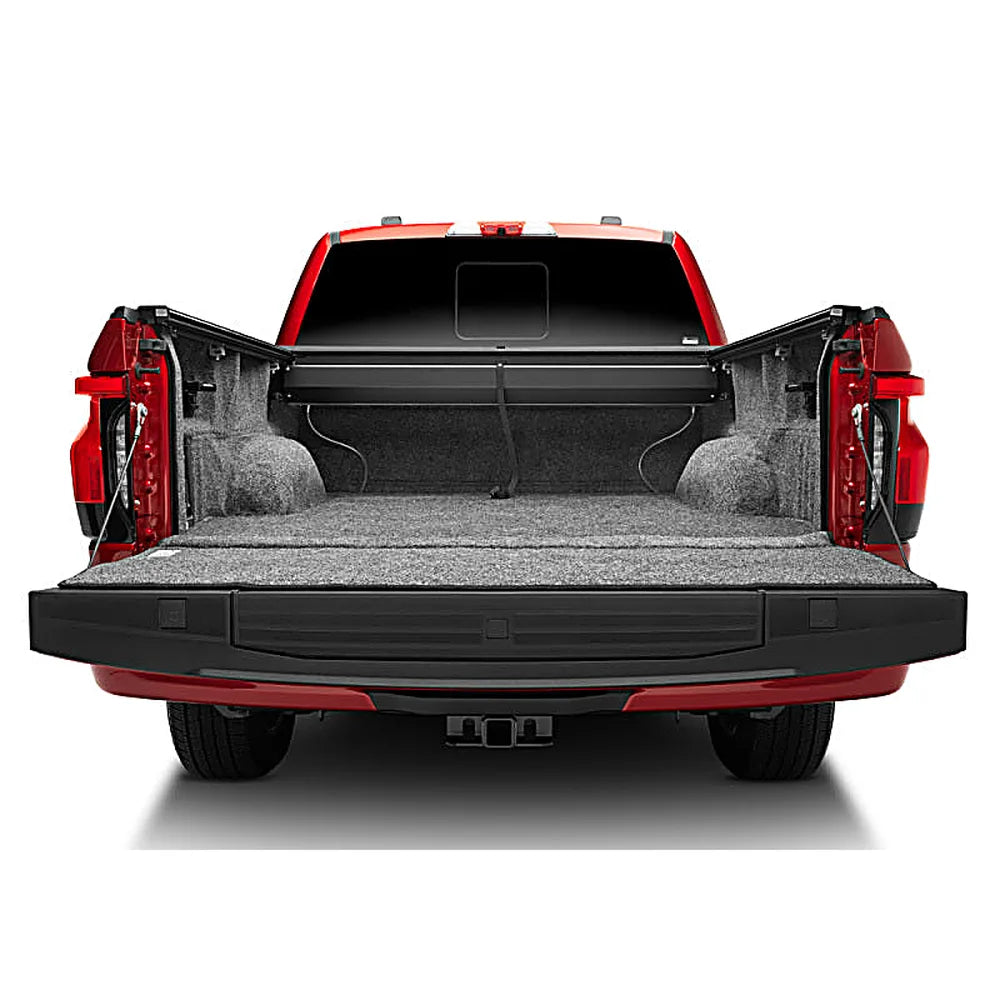 Roll-N-Lock 2021 Ford F-150 67.1in A-Series Retractable Tonneau Cover open bed view