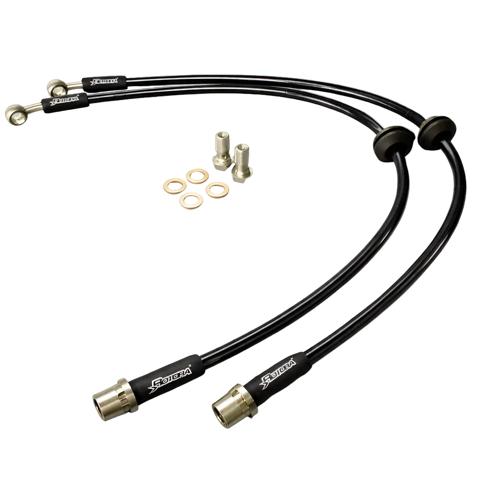 Rotora stainless steel front brake line kit full view