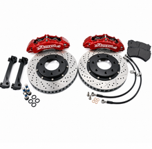 Load image into Gallery viewer, HDRamSRT10-380x32-0506 Rotora HD Challenge Brake Kit Red Drilled