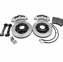 Load image into Gallery viewer, HDExplorer-355x35 Rotora HD Challenge Brake Kit Silver Drilled