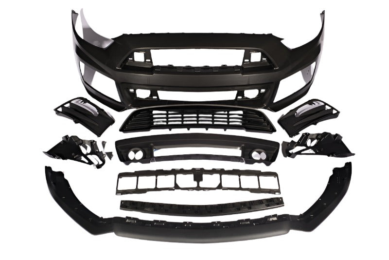 ROUSH 2015-2017 Ford Mustang Complete Unpainted Front Fascia Kit (w/o Collision Detection & ACC) - Black Ops Auto Works