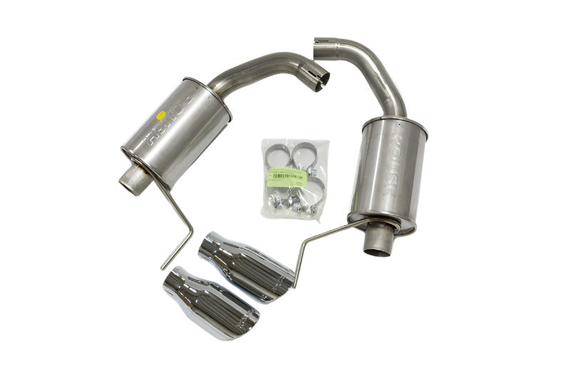 ROUSH 2015-2019 Ford Mustang 3.7L/2.3L V6/I4 Exhaust Kit w/ Round Tips - Black Ops Auto Works