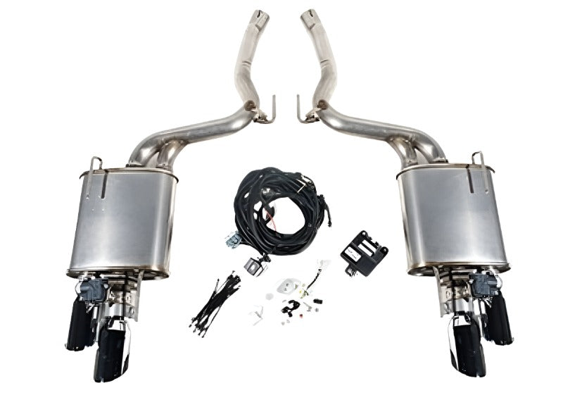 ROUSH 2018-2019 Ford Mustang 5.0L V8 Active Exhaust Kit - Black Ops Auto Works