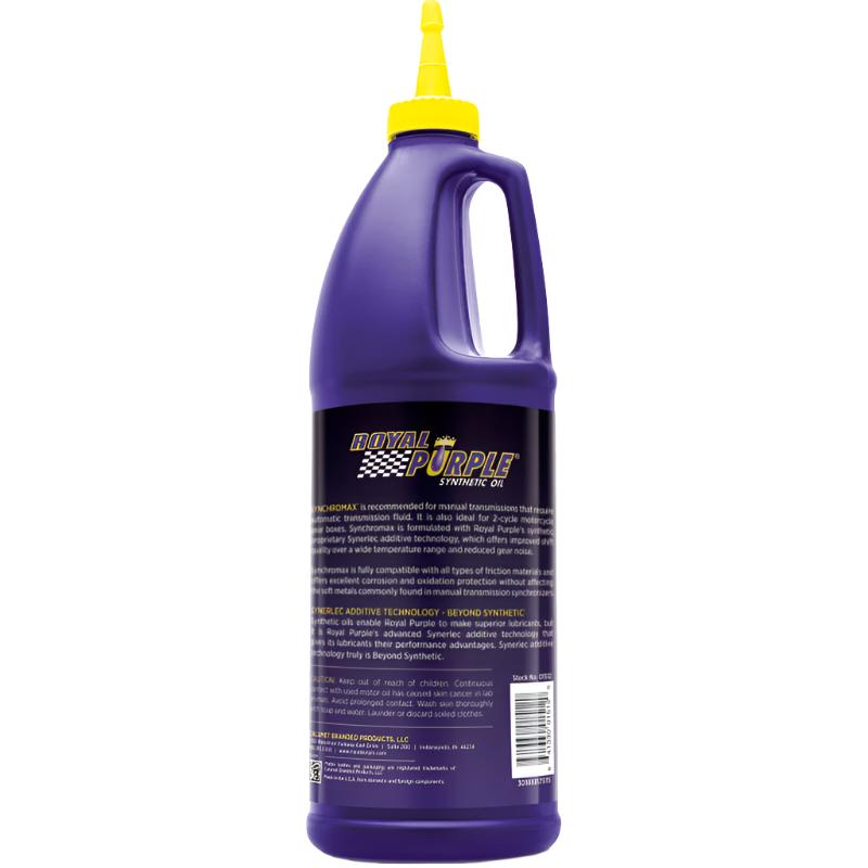 Royal Purple Synchromax Synthetic Manual Transmission Fluid - Case of 6 x 1 Quart - Royal Purple RLP06512