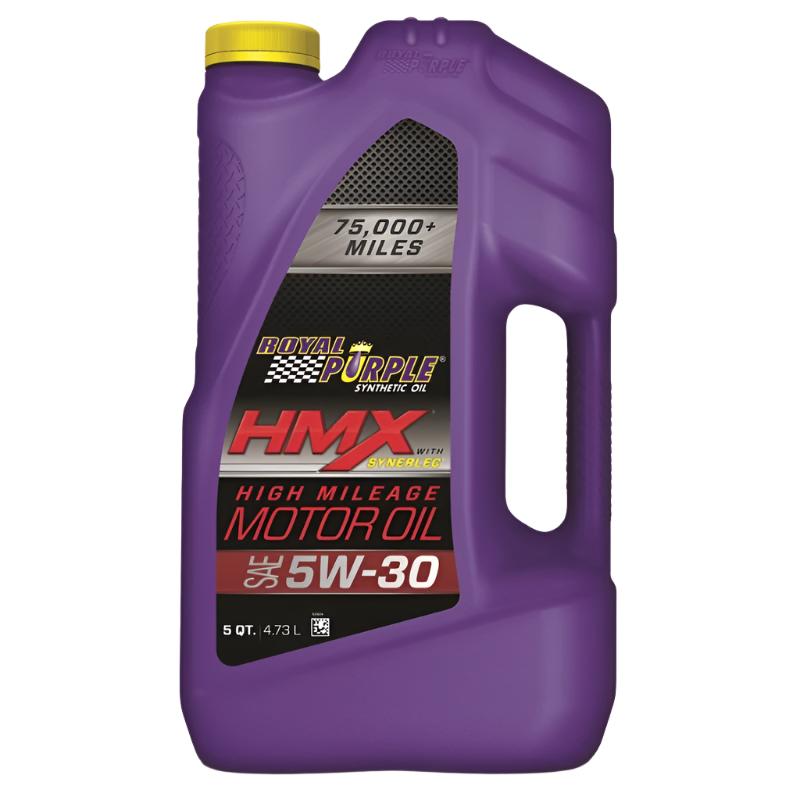 Royal Purple HMX Premium Synthetic High Mileage 5W-30 Motor Oil - Case of 3 x 5 Quart - Royal Purple RLP11749