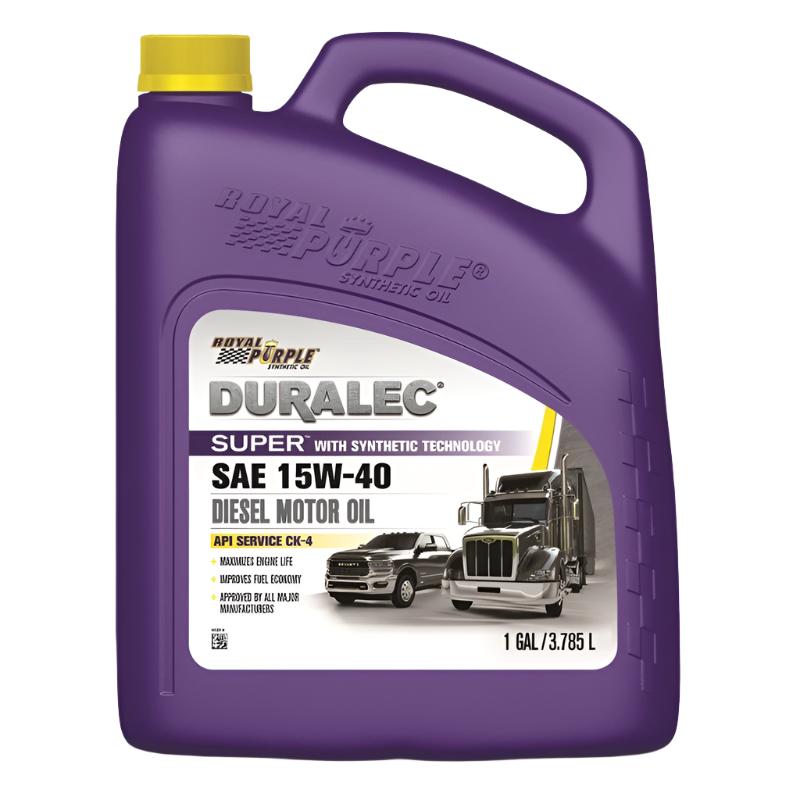 Royal Purple Duralec Super Diesel 15W-40 CK-4 Motor Oil - Case of 3 x 1 Gallon - Royal Purple RLP43154