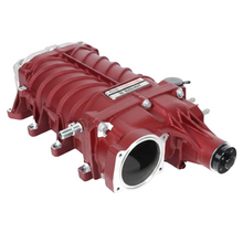Load image into Gallery viewer, Roush 422349 705HP Red Edition supercharger kit for 2021-2026 F-150, isolated front intake studio view