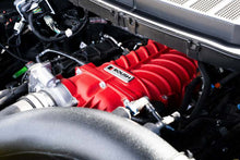 Load image into Gallery viewer, Roush 422349 705HP Red Edition supercharger kit for 2021-2026 F-150, installed view beneath the cowl