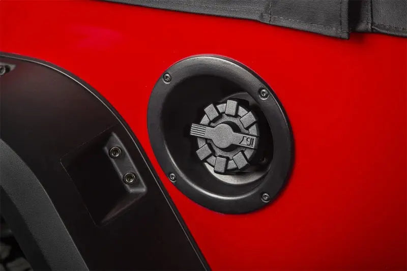 Rugged Ridge 01-19 Jeep Wrangler TJ/LJ/JK/JL Black Elite Aluminum Fuel Cap - Black Ops Auto Works