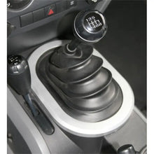 Load image into Gallery viewer, Rugged Ridge 07-10 Jeep Wrangler JK w/ Manual Transmission Silver Shifter Bezel Trim - Black Ops Auto Works