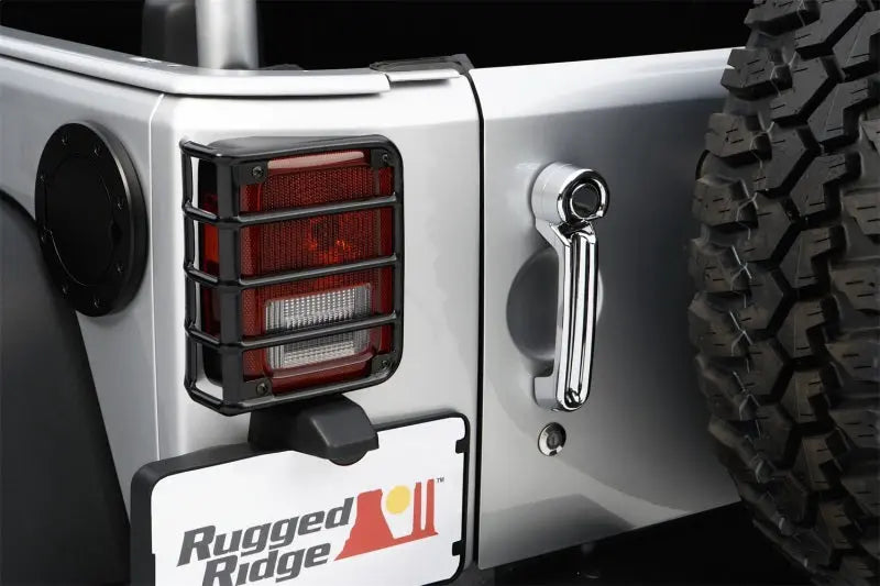 Rugged Ridge 07-18 Jeep Wrangler Black Tail Light Euro Guards - Black Ops Auto Works