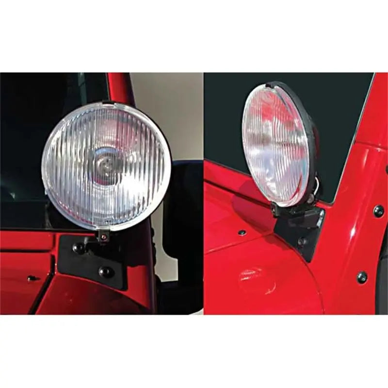 Rugged Ridge 07-18 Jeep Wrangler JK Back Windshield Aux. Light Mounting Brackets - Black Ops Auto Works