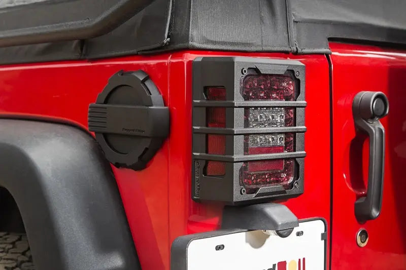 Rugged Ridge 07-18 Jeep Wrangler JK Black Elite Tail Light Guards - Black Ops Auto Works