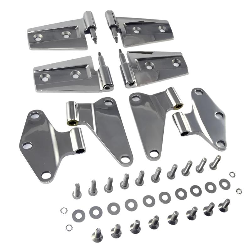 Rugged Ridge 07-18 Jeep Wrangler JK Stainless Steel Door Hinge Kit - Black Ops Auto Works
