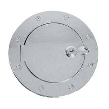 Load image into Gallery viewer, Rugged Ridge 07-18 Jeep Wrangler JK Stainless Steel Locking Gas Cap Door - Black Ops Auto Works