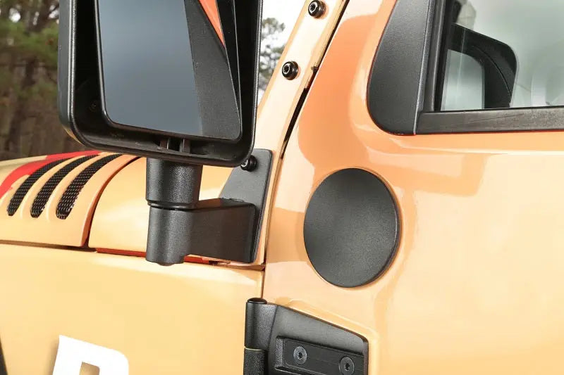 Rugged Ridge 07-18 Jeep Wrangler JK Textured Black Mirror Relocation Brackets - Black Ops Auto Works