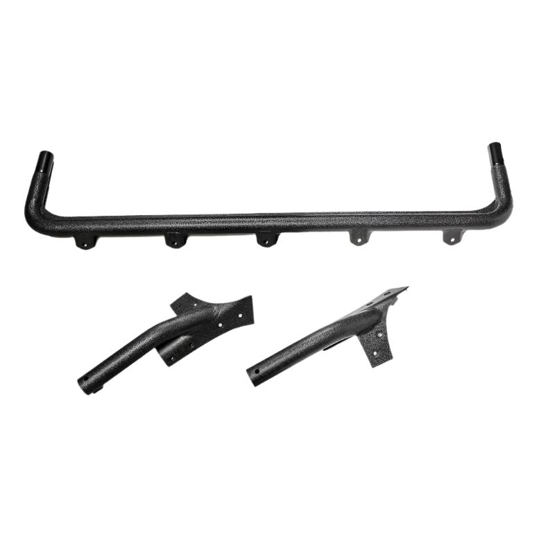 Rugged Ridge 07-18 Jeep Wrangler JK Textured Black Windshield Mount Light Bar - Black Ops Auto Works
