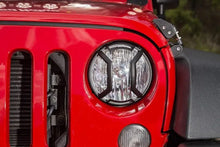 Load image into Gallery viewer, Rugged Ridge 07-18 Jeep Wrangler JK/JKU Textured Black Elite Headlight Euro Guards - Black Ops Auto Works