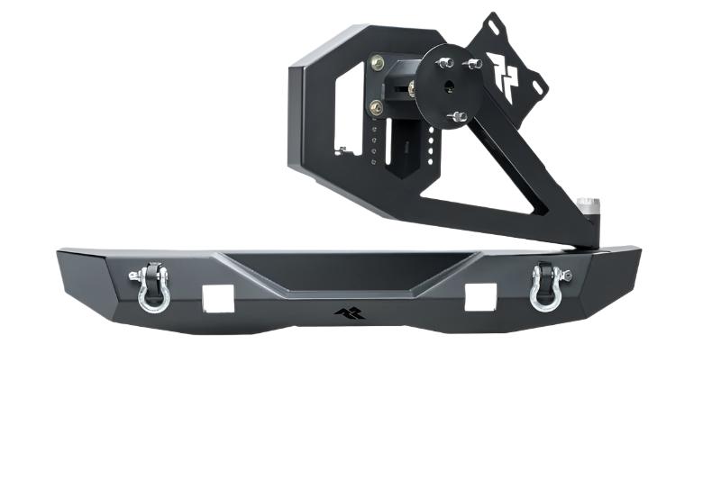 Rugged Ridge 07-18 Jeep Wrangler (JK/JKU) XOR Rear Bumper w/Swing Out Tire Carrier - Tex. Blk - Black Ops Auto Works