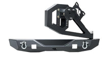Load image into Gallery viewer, Rugged Ridge 07-18 Jeep Wrangler (JK/JKU) XOR Rear Bumper w/Swing Out Tire Carrier - Tex. Blk - Black Ops Auto Works