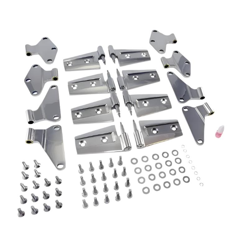 Rugged Ridge 07-18 Jeep Wrangler JKU Stainless Steel Door Hinge Kit - Black Ops Auto Works